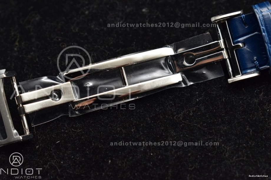 A Dial Chrono Blue Strap ZF Blue on Best 1:1 Portuguese Edition 1019 White SmartChoice Leather IW371620 0406